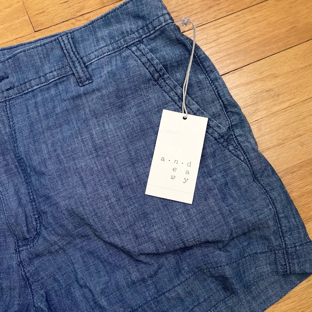 Chambray Shorts NWT